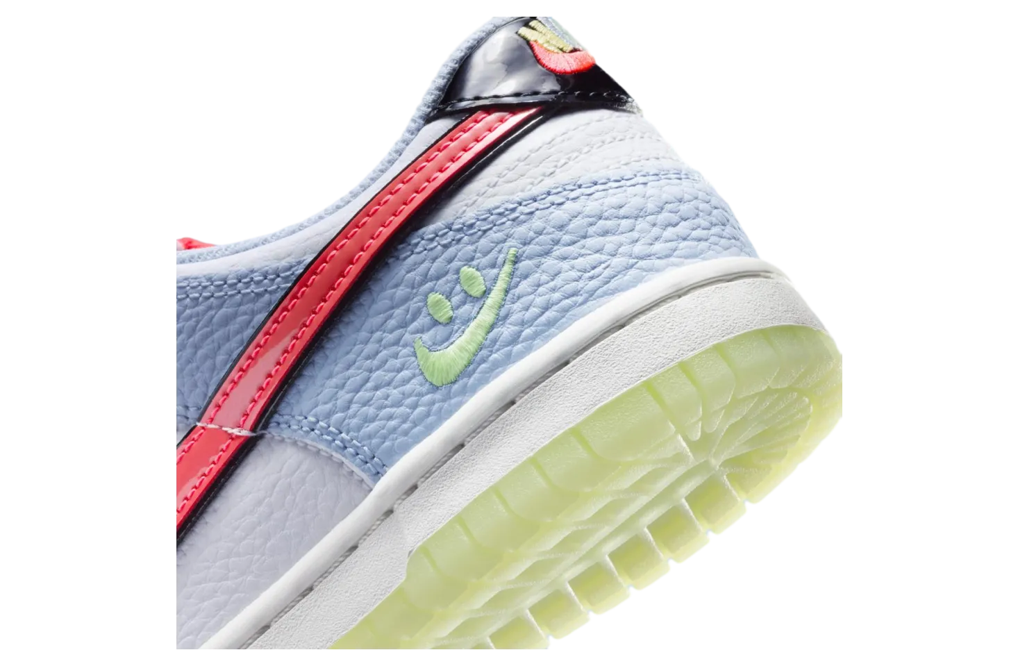 nike dunk low gs white blue 6