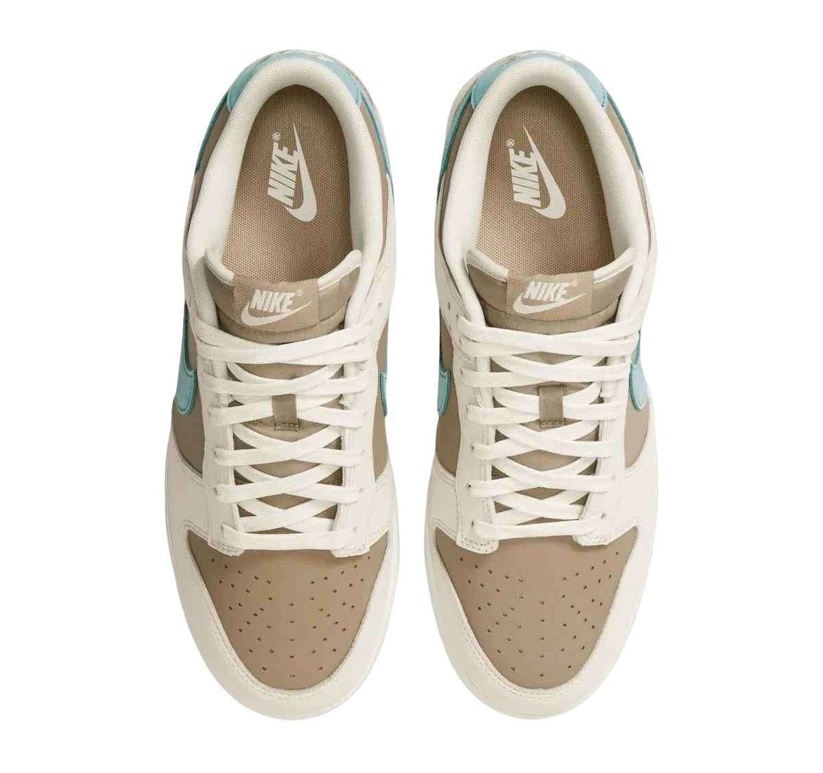 nike dunk low khaki denim turquoise 1