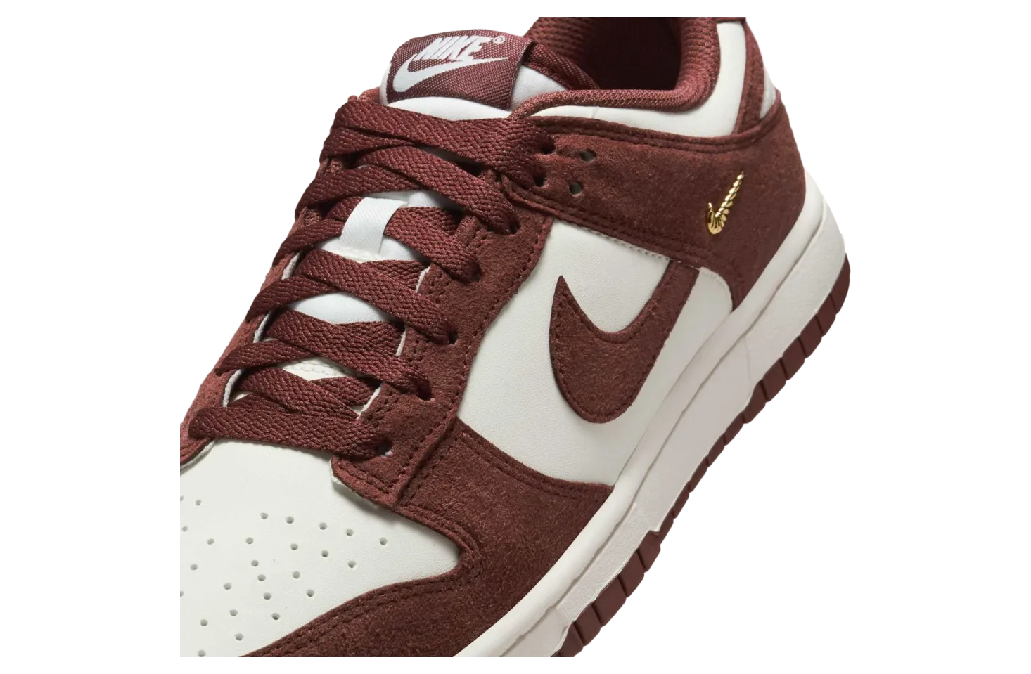 nike dunk low metallic gold red sepia 6