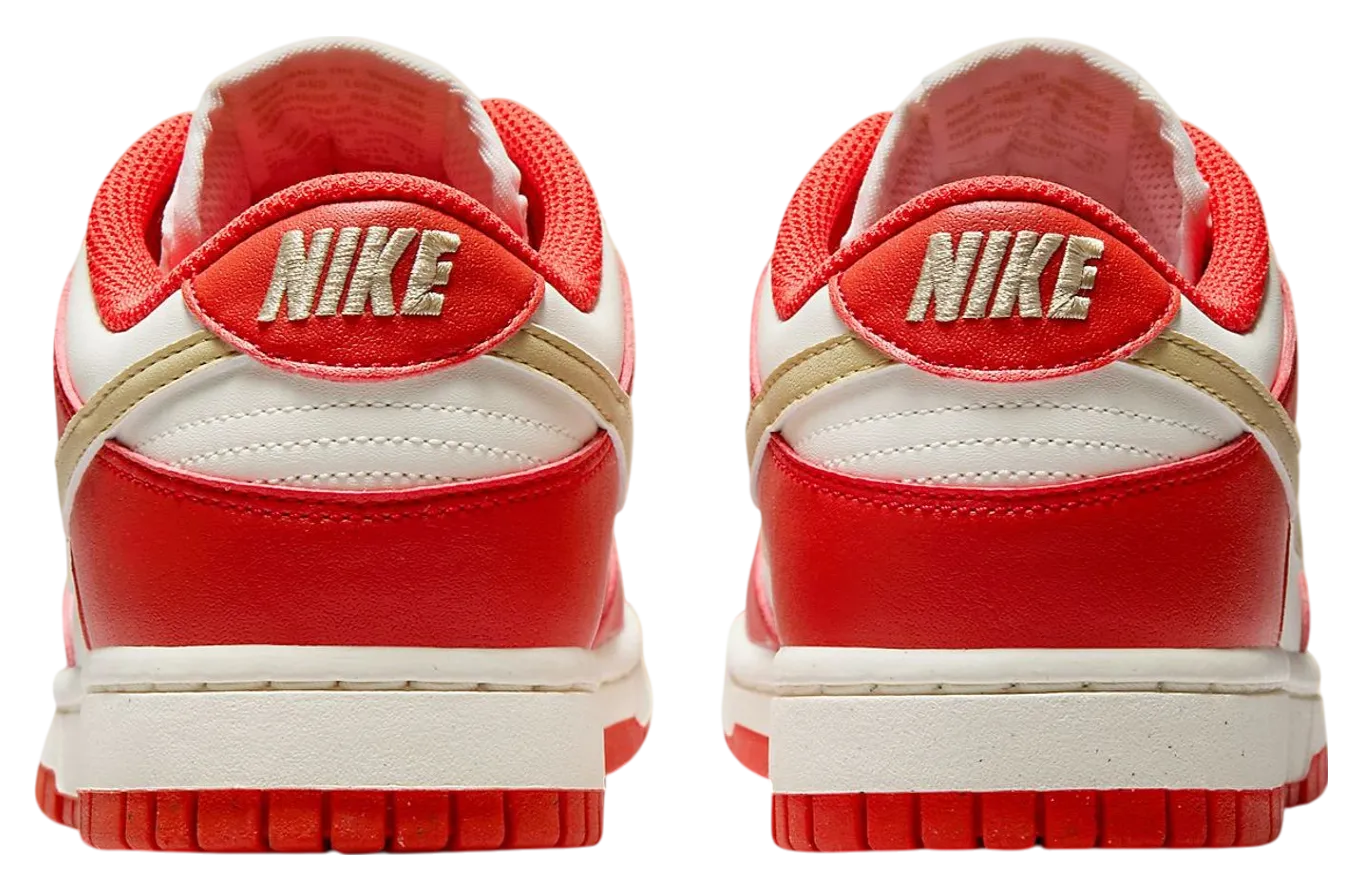 nike dunk low next nature white light crimson 3