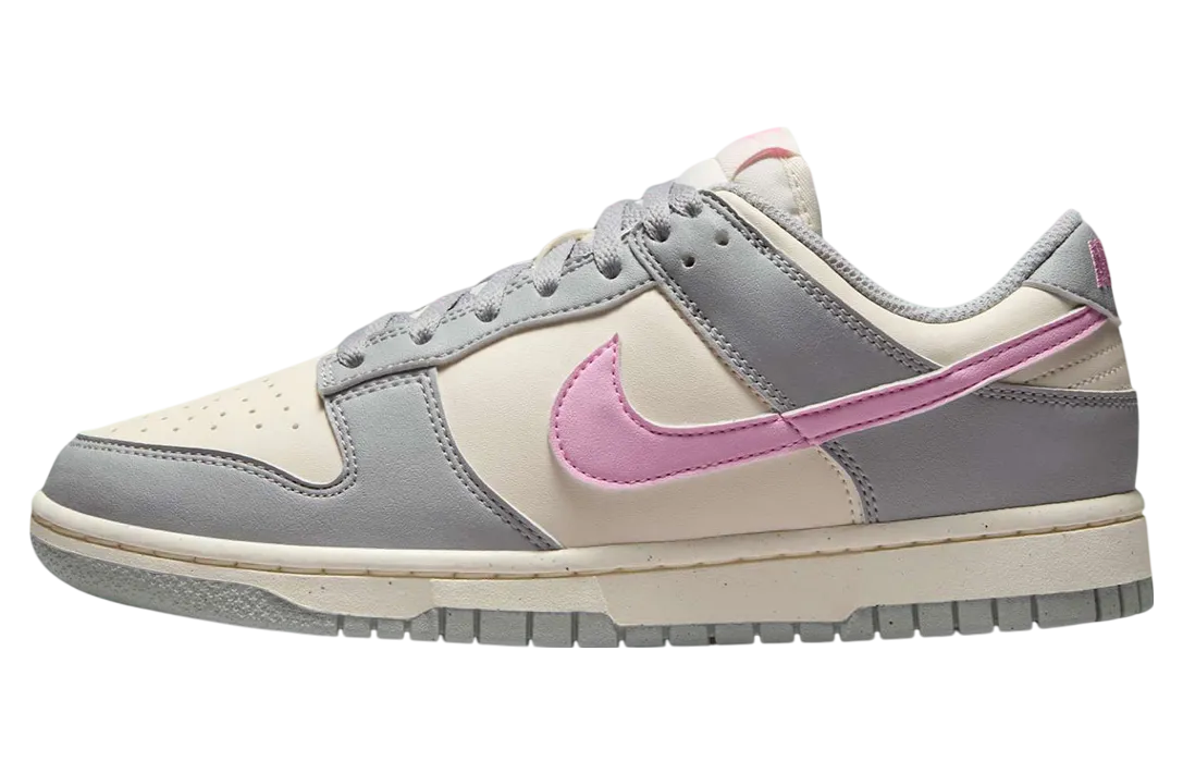 nike dunk low next nature wmns light smoke grey pink rise
