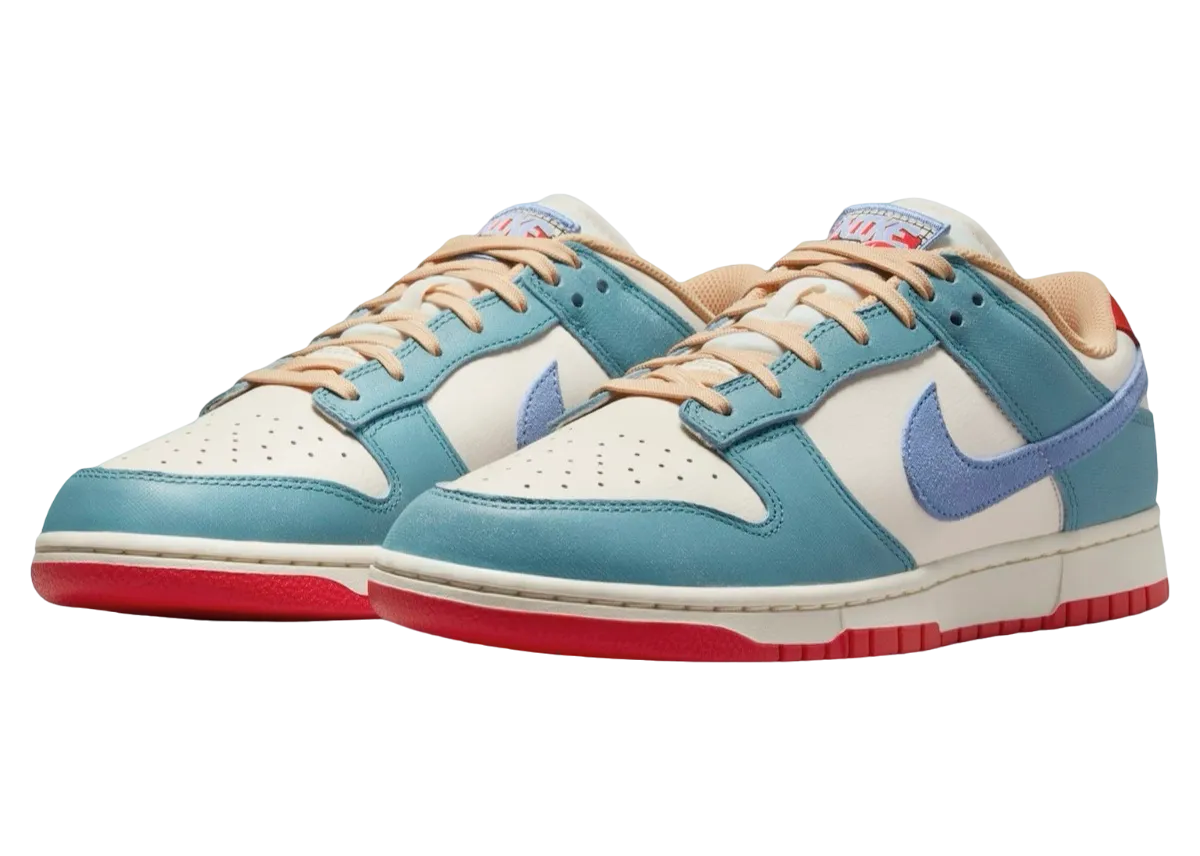 nike dunk low pale ivory denim turquoise 0