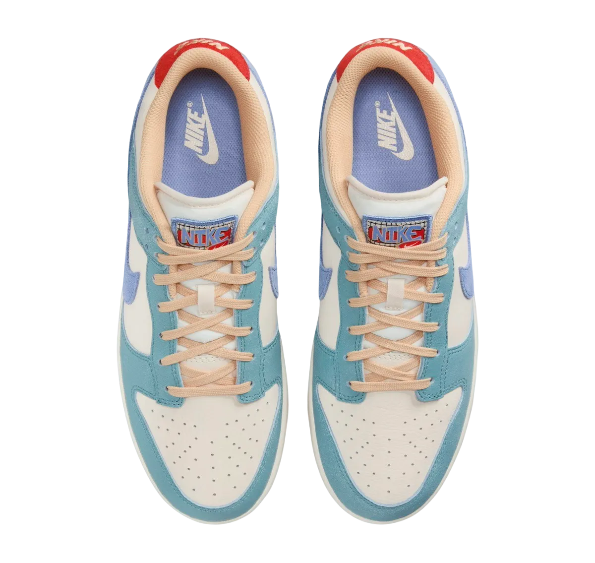 nike dunk low pale ivory denim turquoise 2