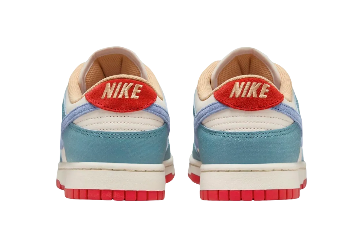 nike dunk low pale ivory denim turquoise 3