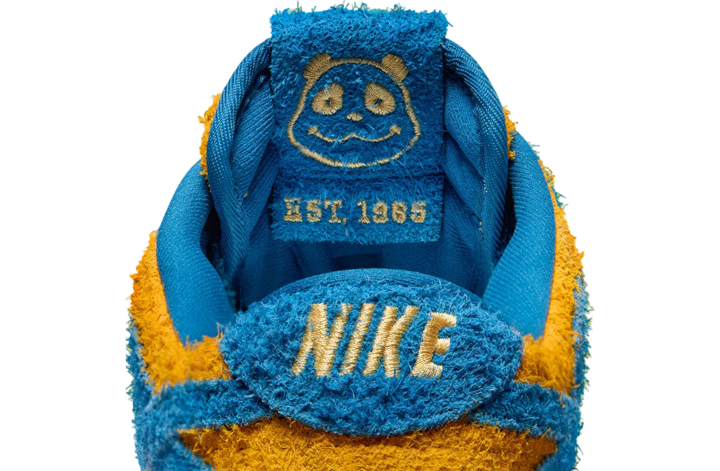 nike dunk low panda blue gold 4