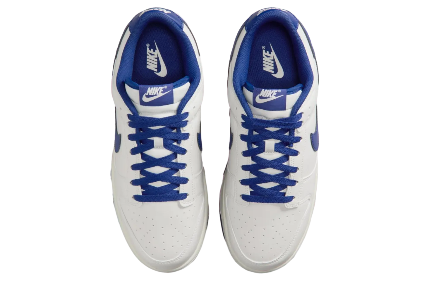 nike dunk low summit white deep royal blue 3