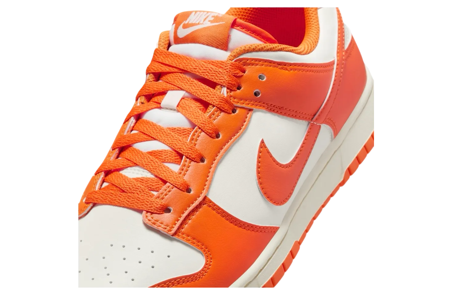 nike dunk low syracuse pale ivory safety orange 5