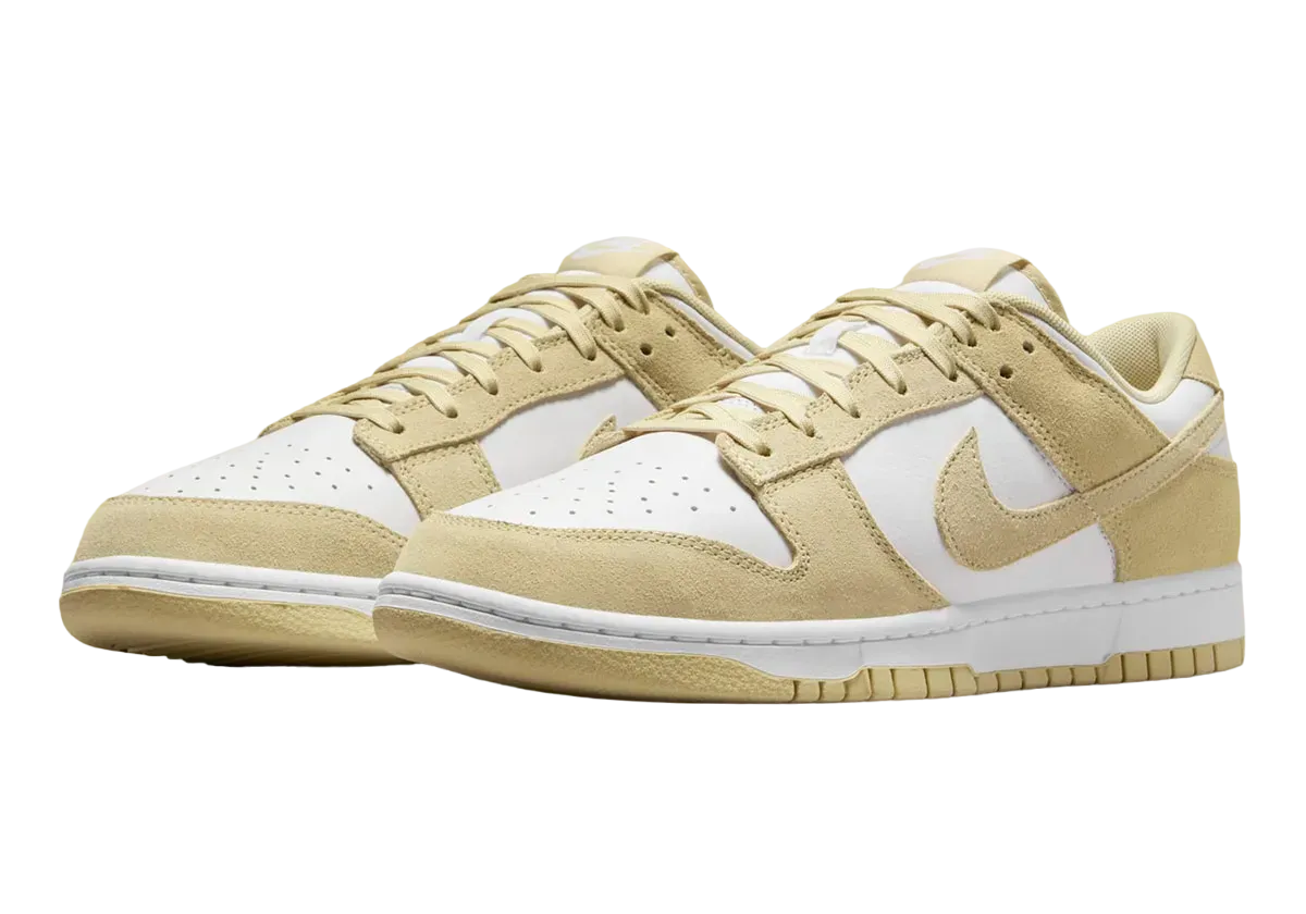 nike dunk low team gold white 0