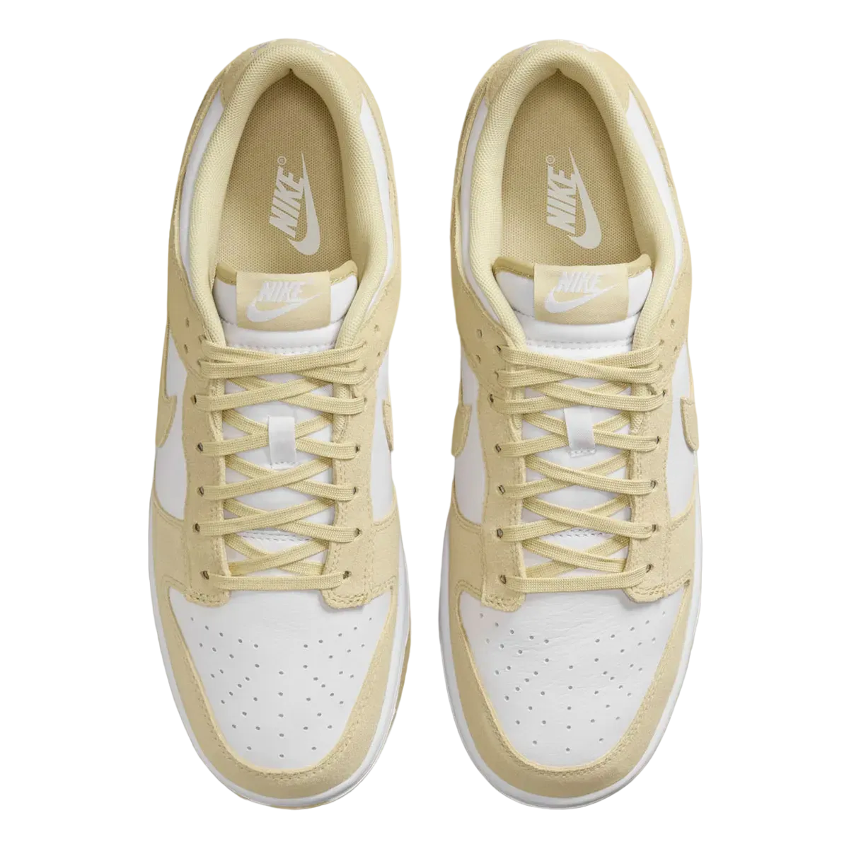 nike dunk low team gold white 2