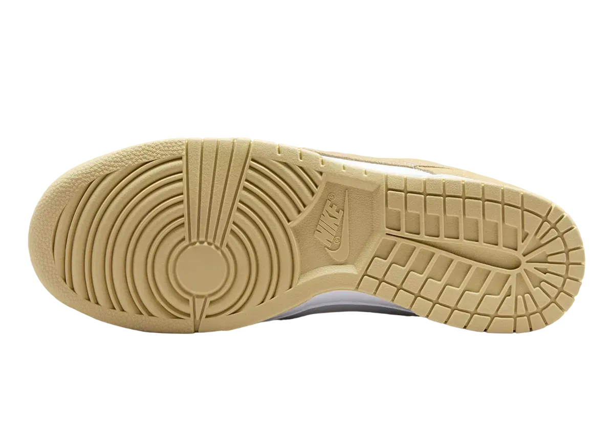 nike dunk low team gold white 4