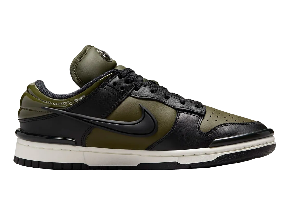 nike dunk low twist wmns olive black 1