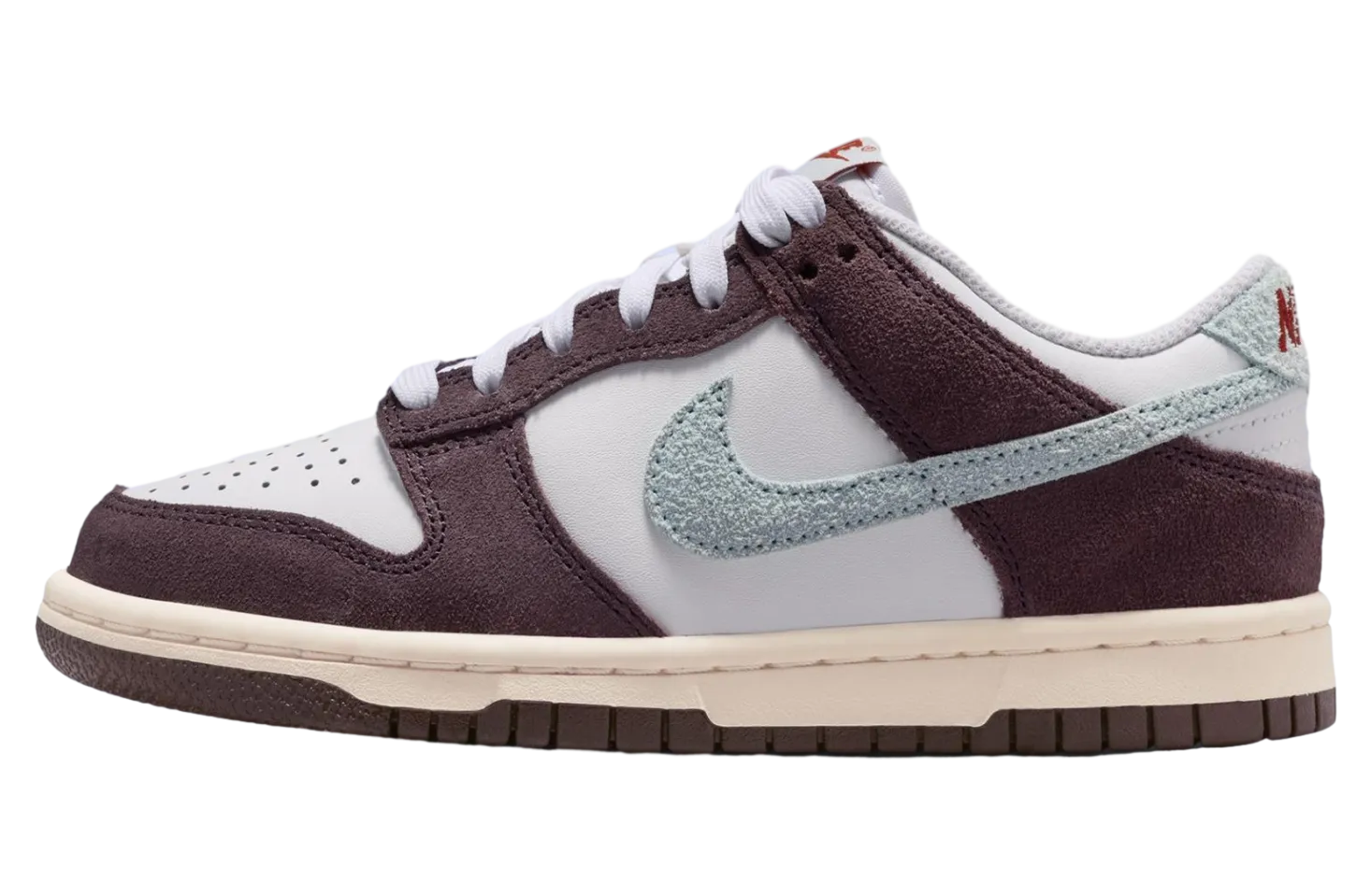 nike dunk low white burgundy ash