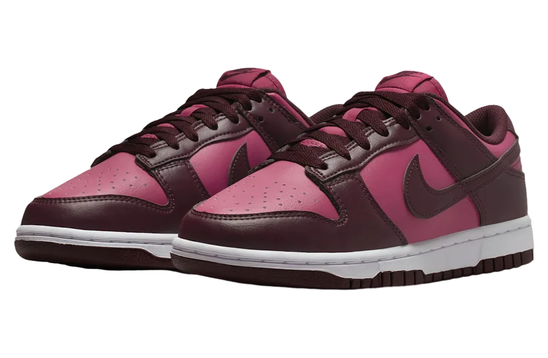 nike dunk low wmns maroon pink 0