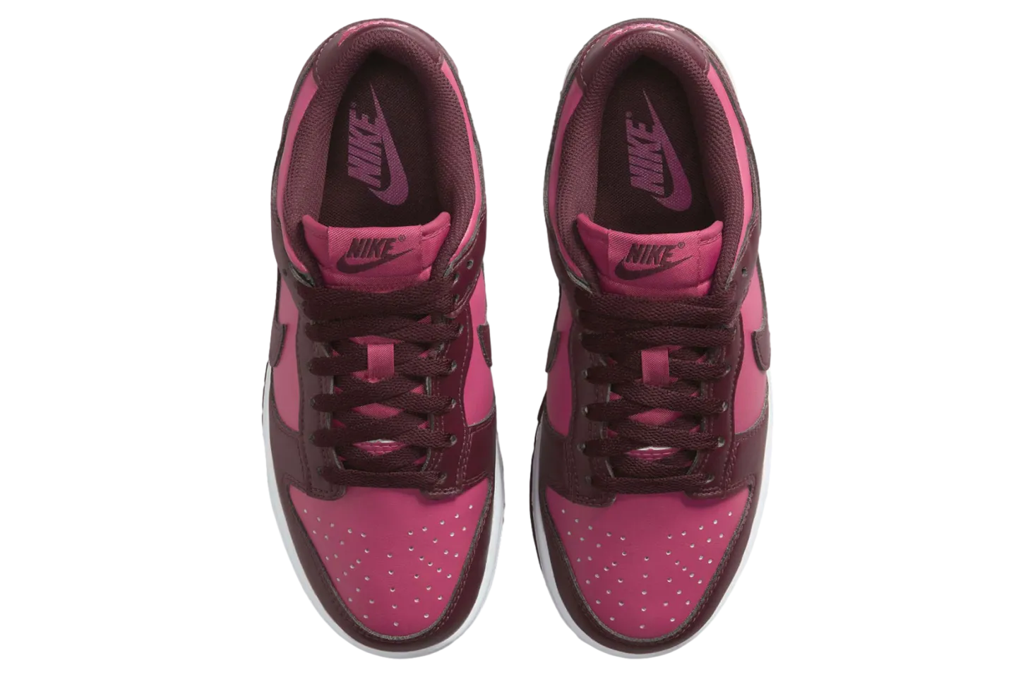 nike dunk low wmns maroon pink 2