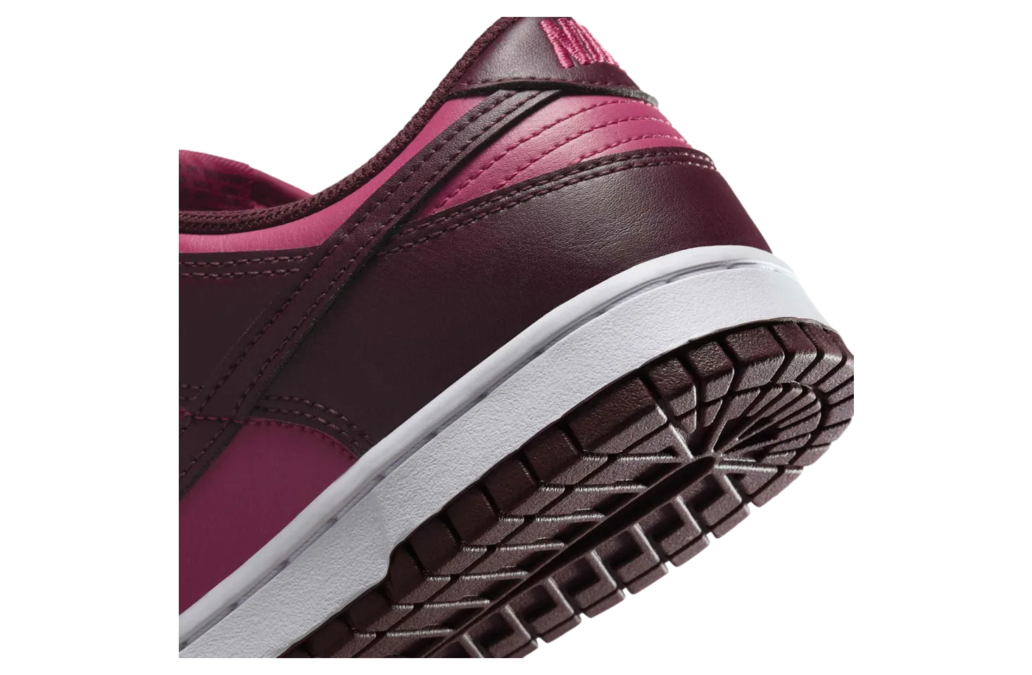 nike dunk low wmns maroon pink 5