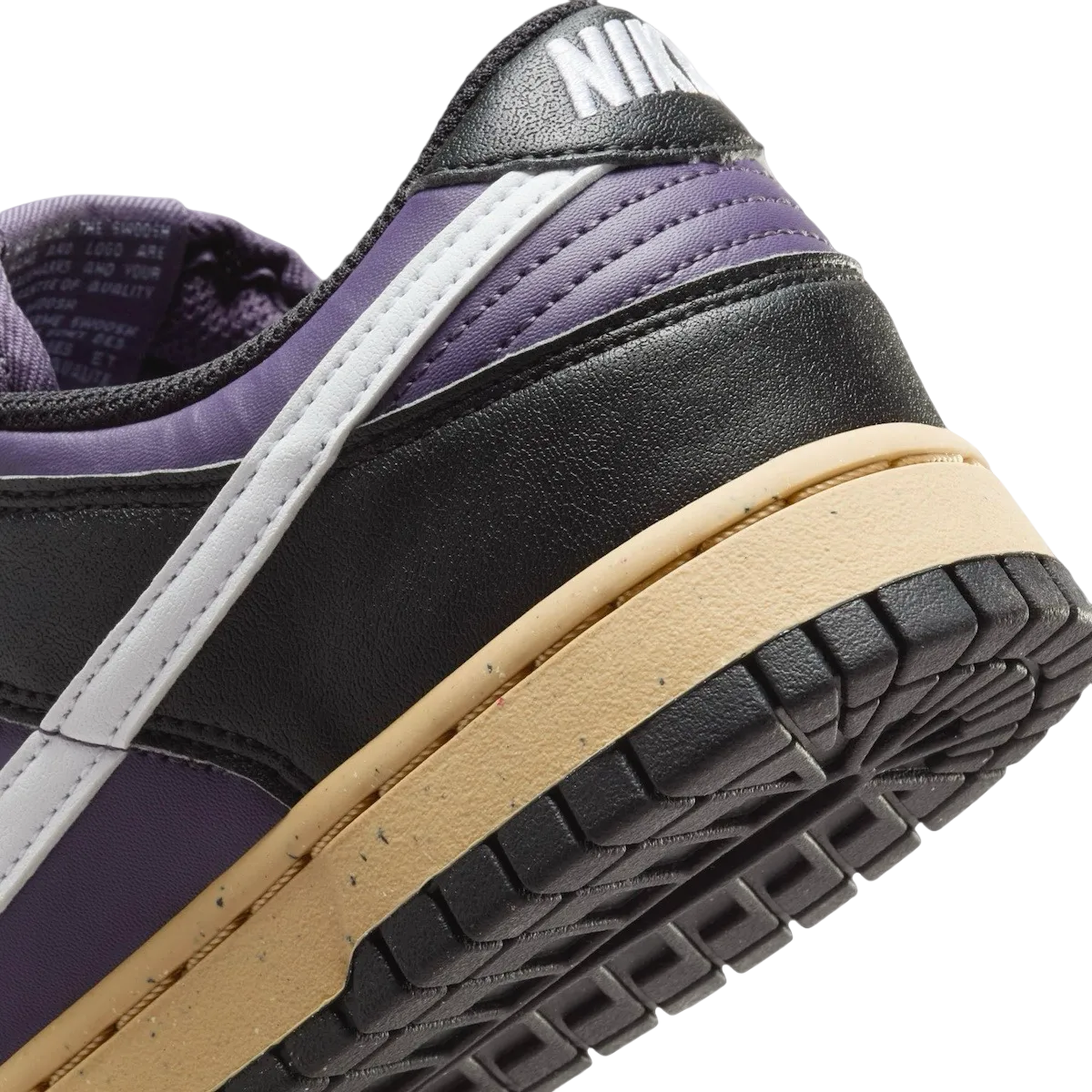 nike dunk low wmns purple black 6