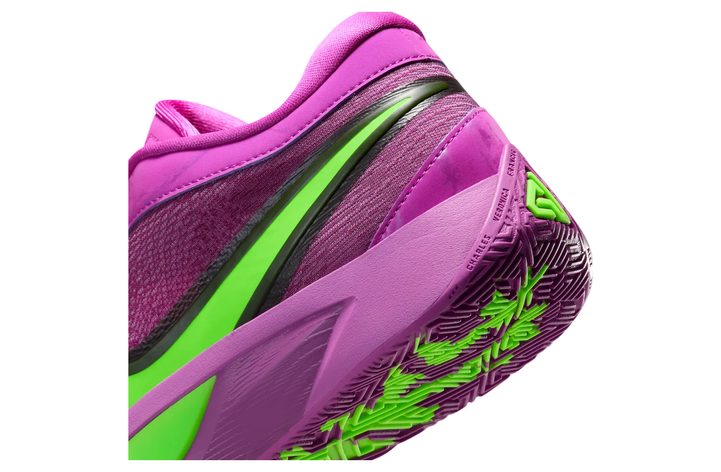 nike giannis freak 6 bold berry electric green 6