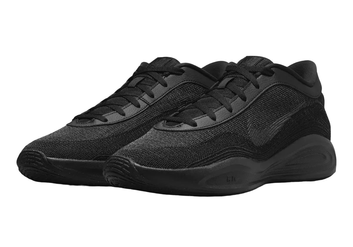 nike gt hustle academy triple black 0