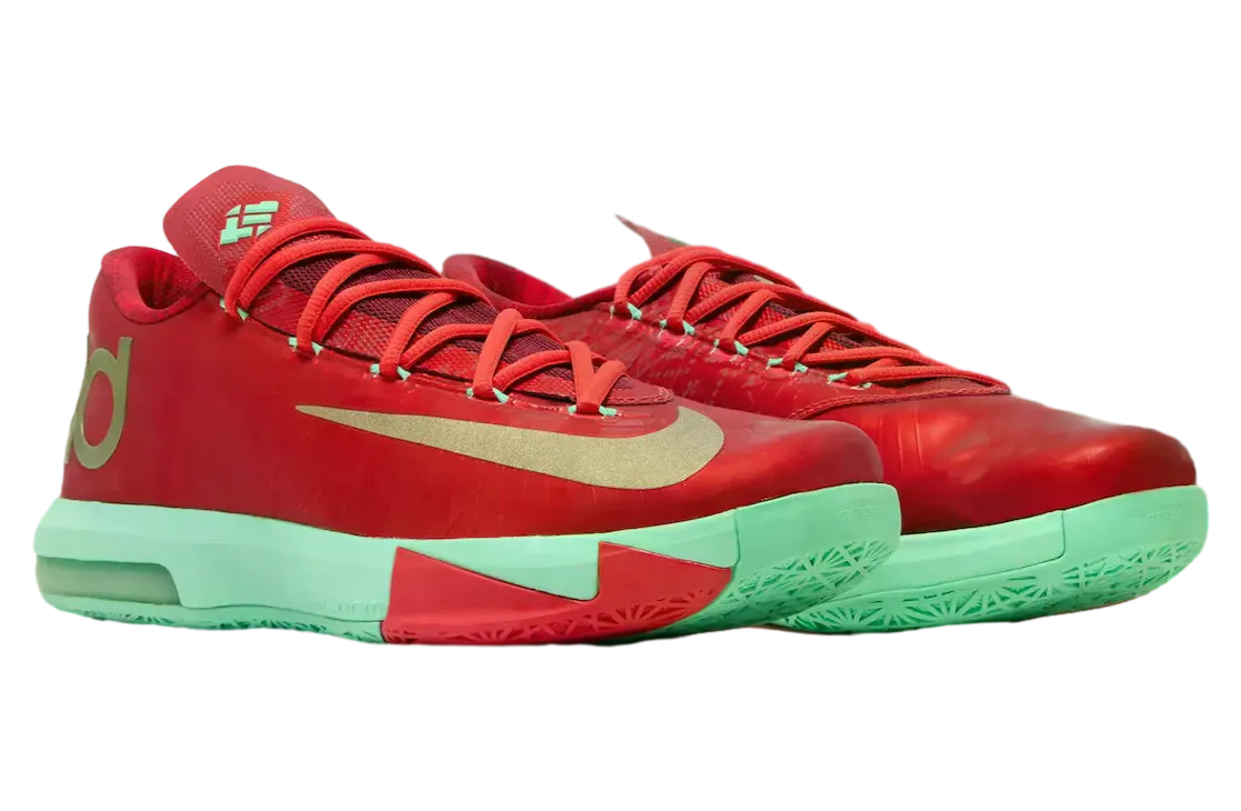 nike kd 6 christmas light crimson metallic gold 0