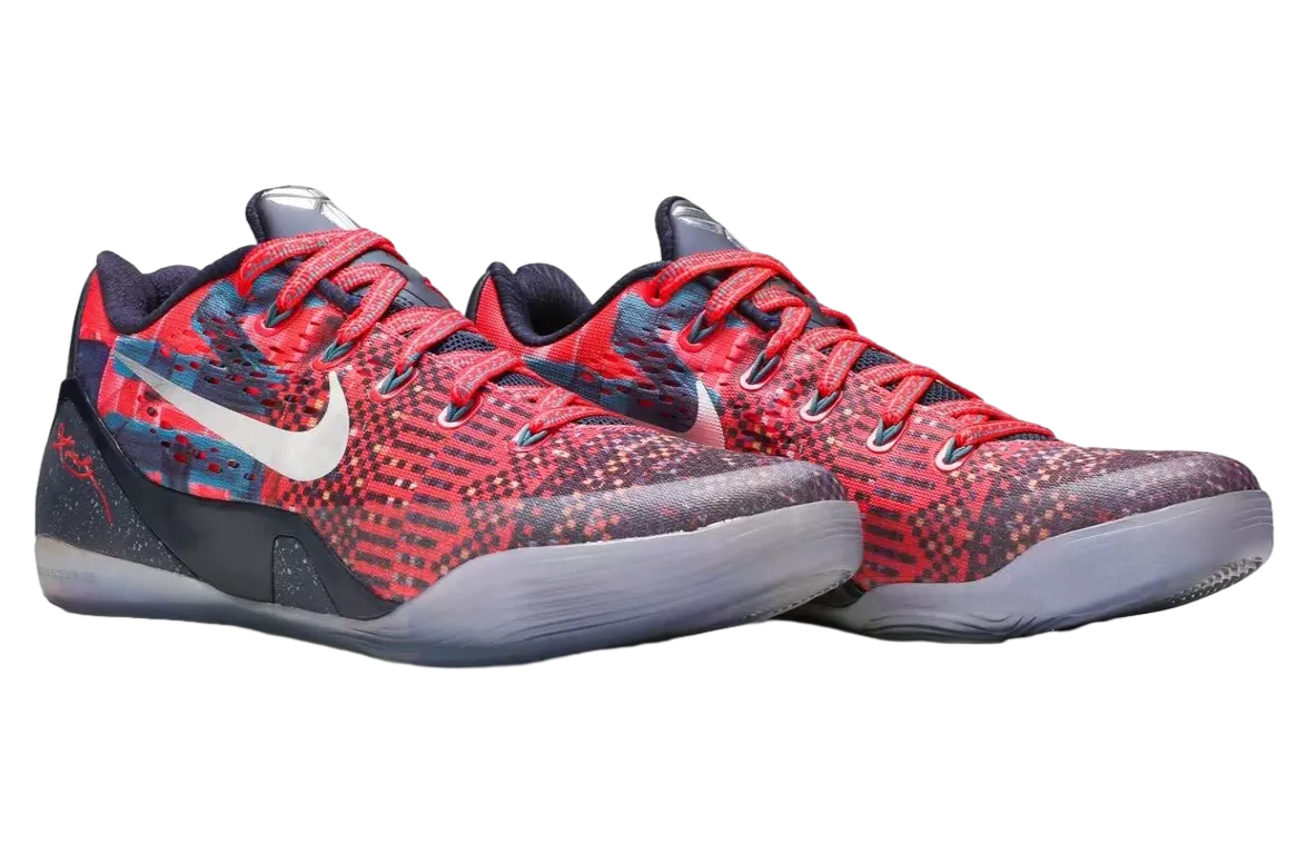 nike kobe 9 em low protro philippines laser crimson silver 0