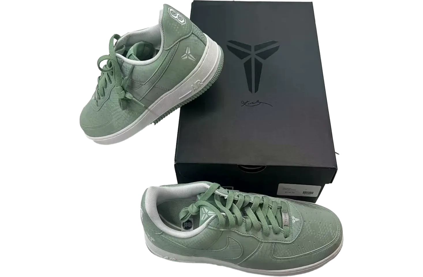 nike kobe air force 1 low steam summit white 0