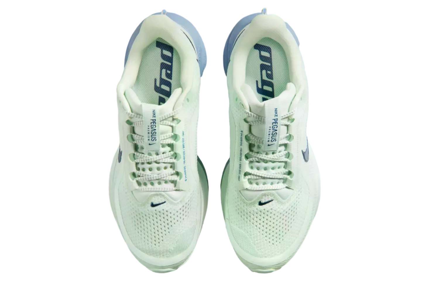 nike pegasus premium barely green work blue 2