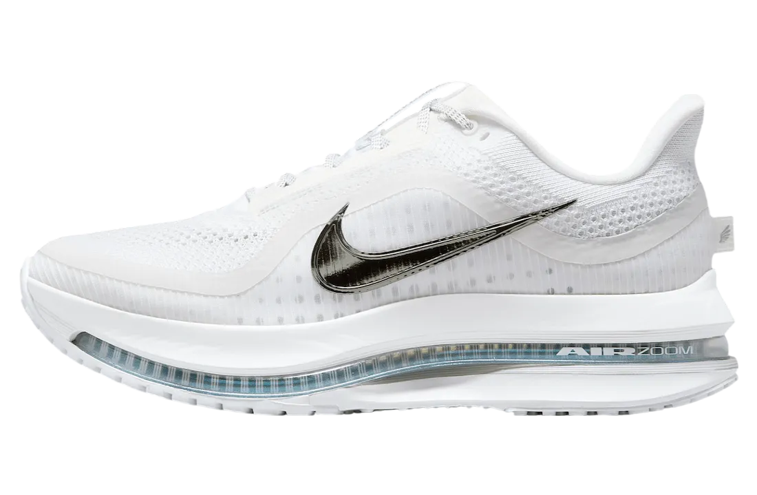 nike pegasus premium white metallic silver