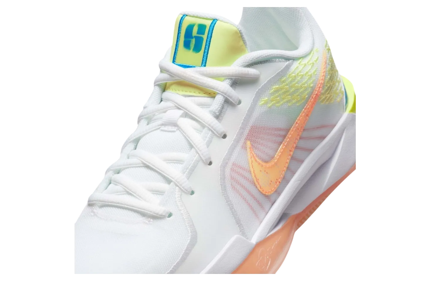 nike sabrina 2 gs white light lemon twist 6