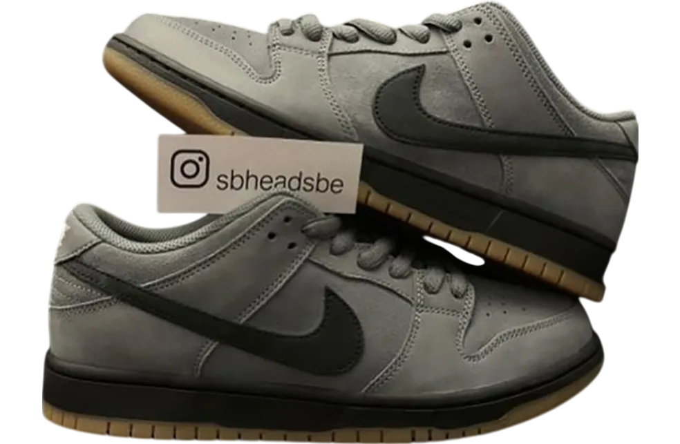 nike sb dunk low pro iso cool grey cool grey black