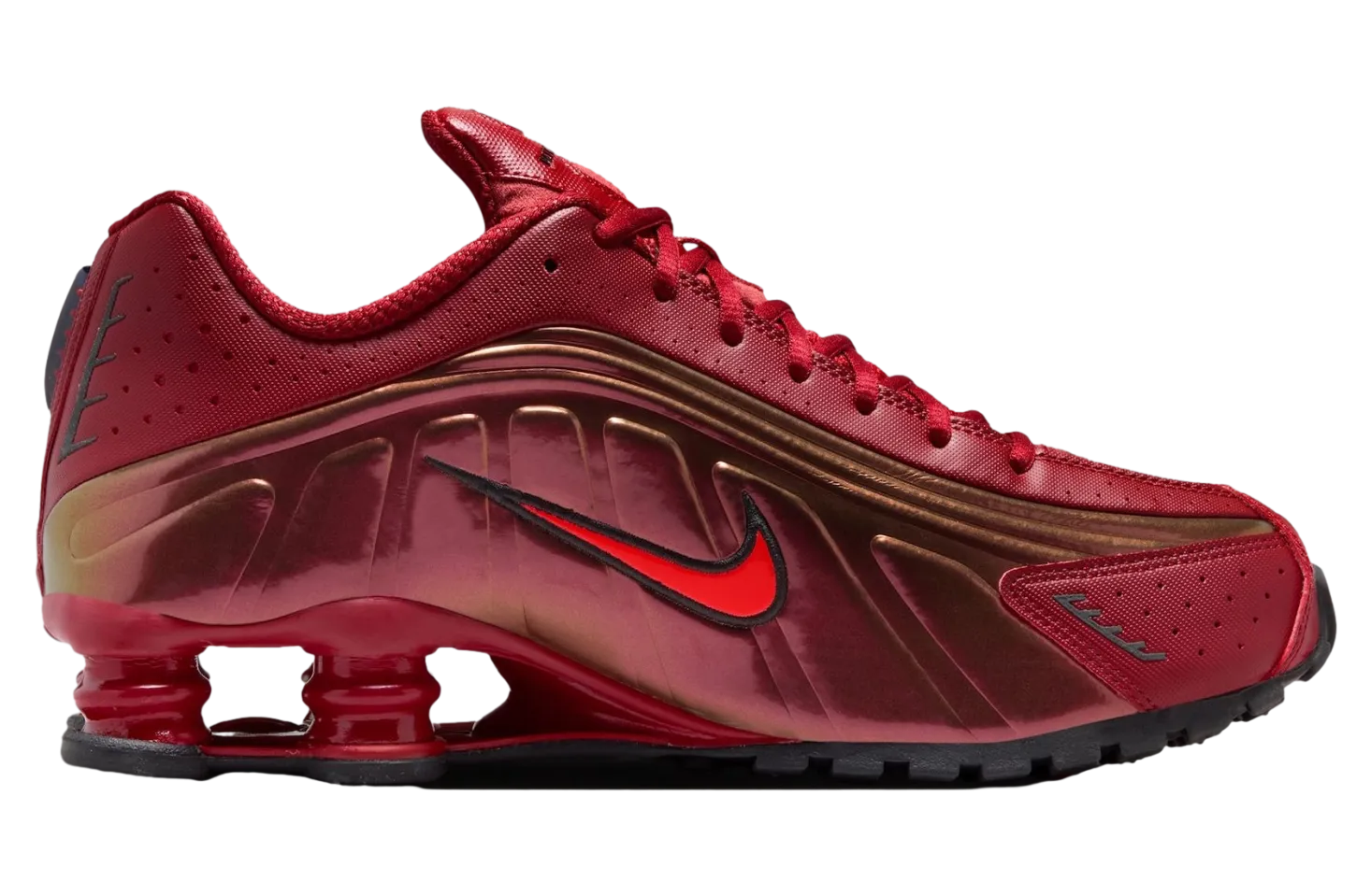 nike shox r4 team crimson black 0