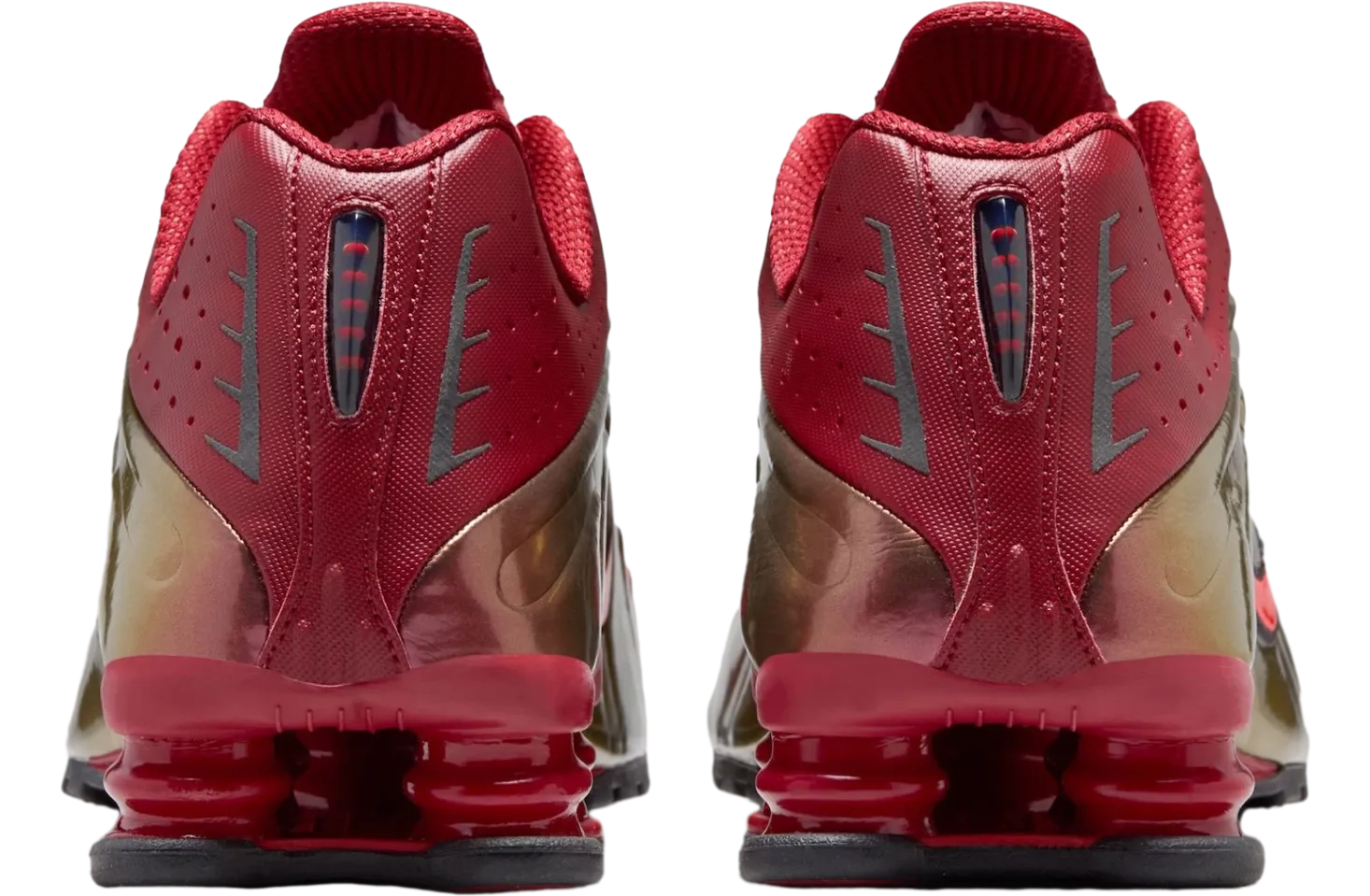 nike shox r4 team crimson black 2