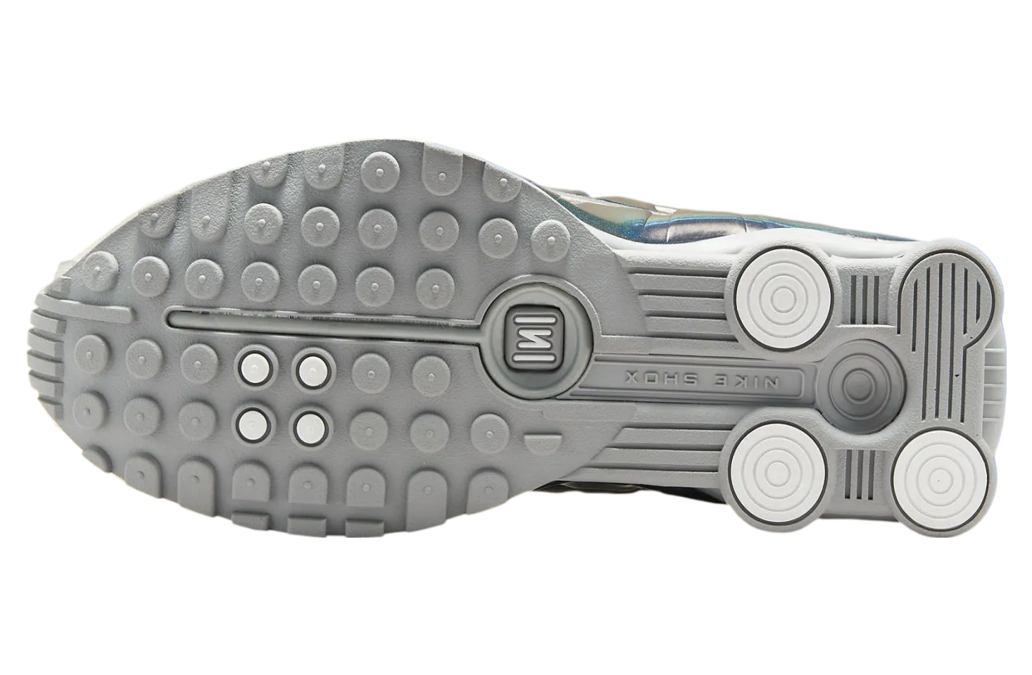 nike shox r4 white iridescent 4