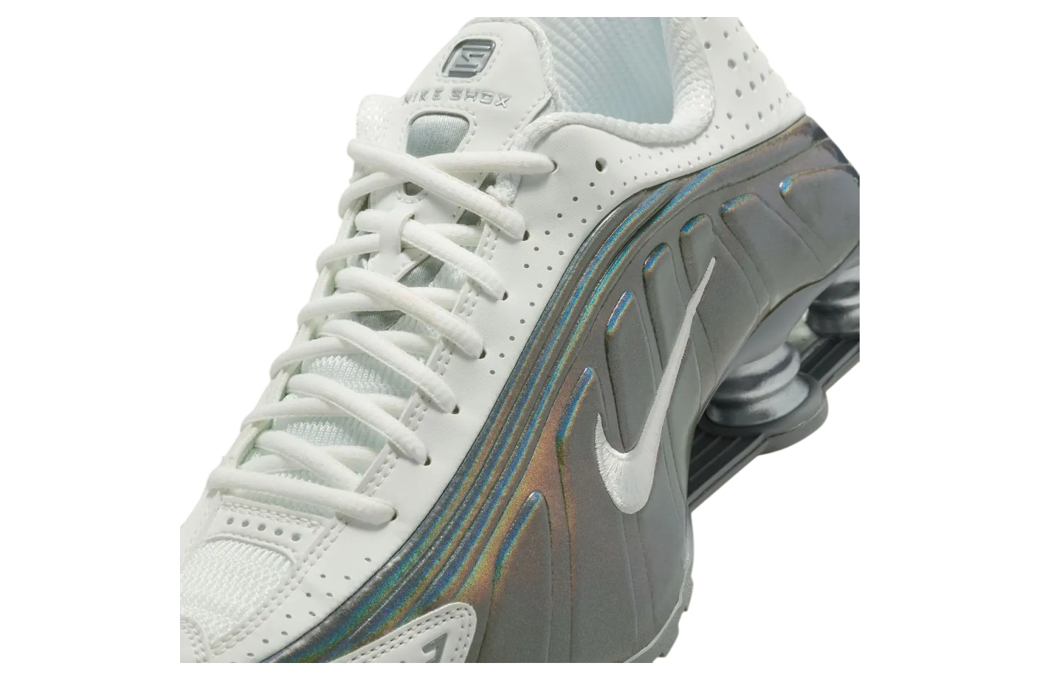 nike shox r4 white iridescent 5