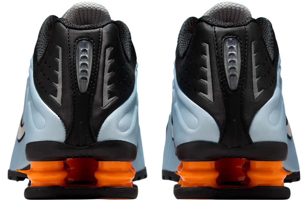 nike shox r4 wmns blue tint total orange 2