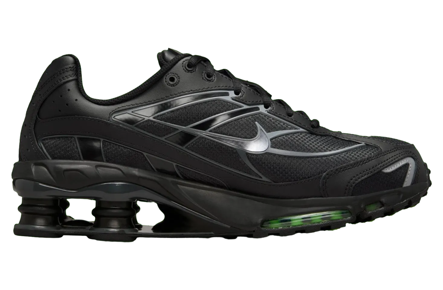 nike shox ride 2 black metallic dark grey 2