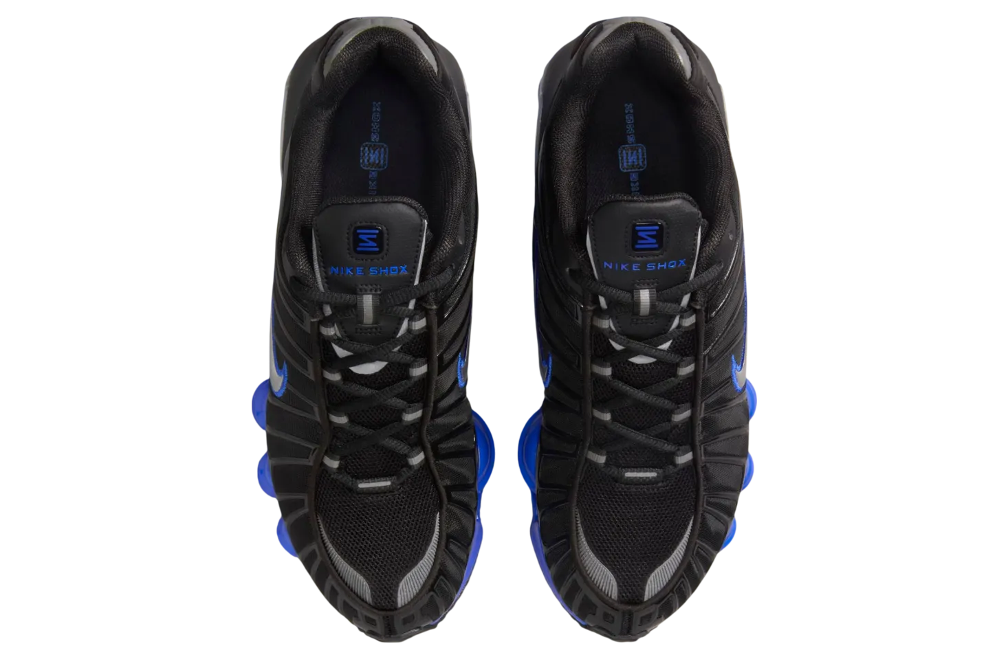 nike shox tl black racer blue silver 2