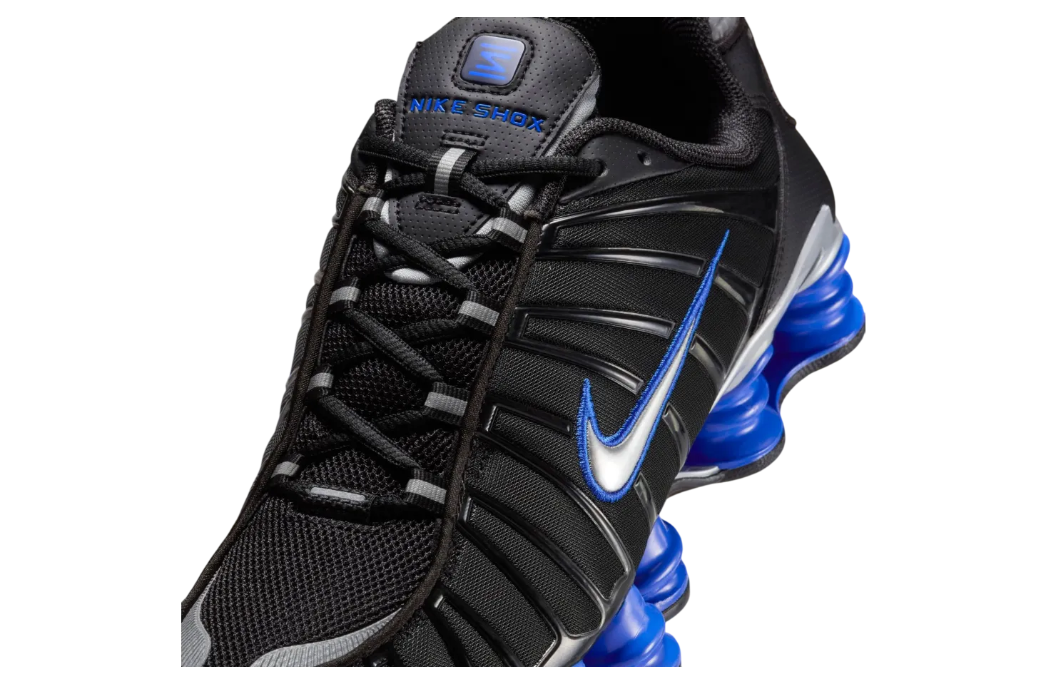 nike shox tl black racer blue silver 6