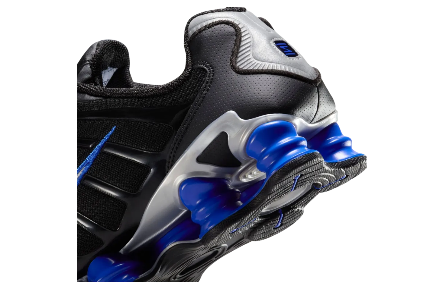 nike shox tl black racer blue silver 7