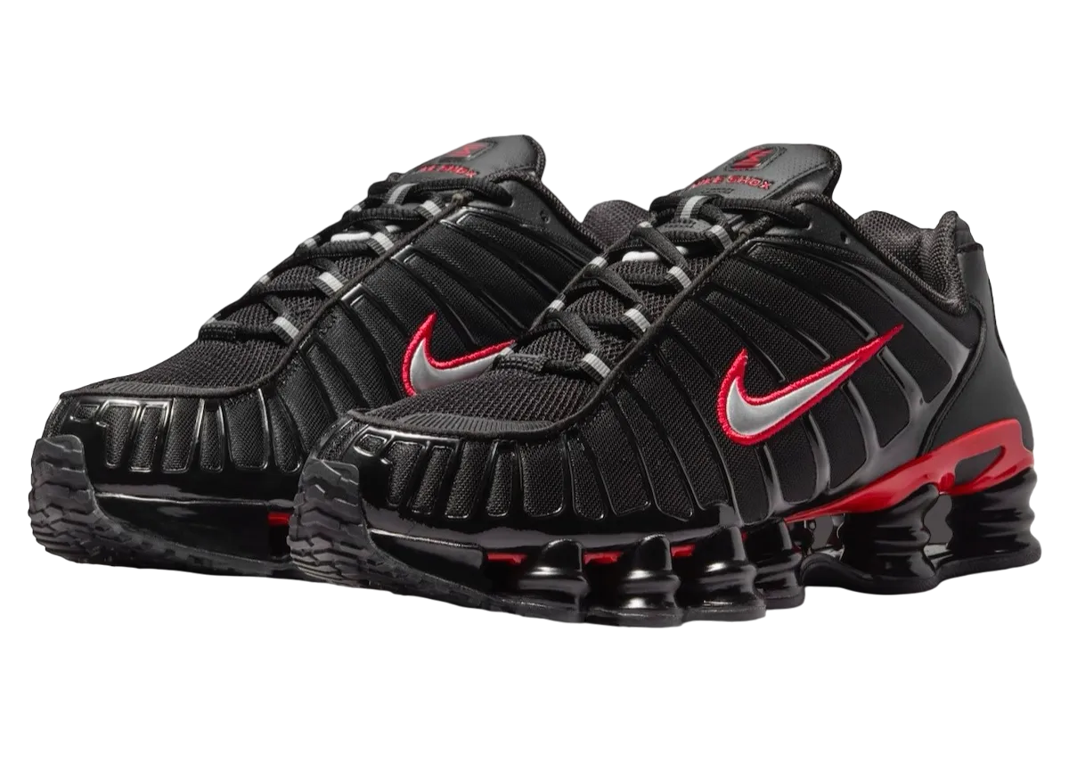 nike shox tl black university red 0