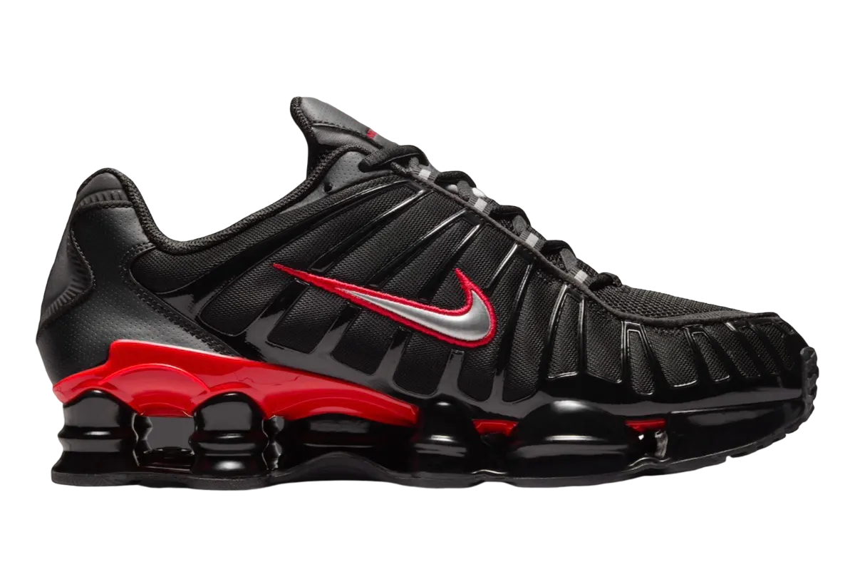 nike shox tl black university red 1