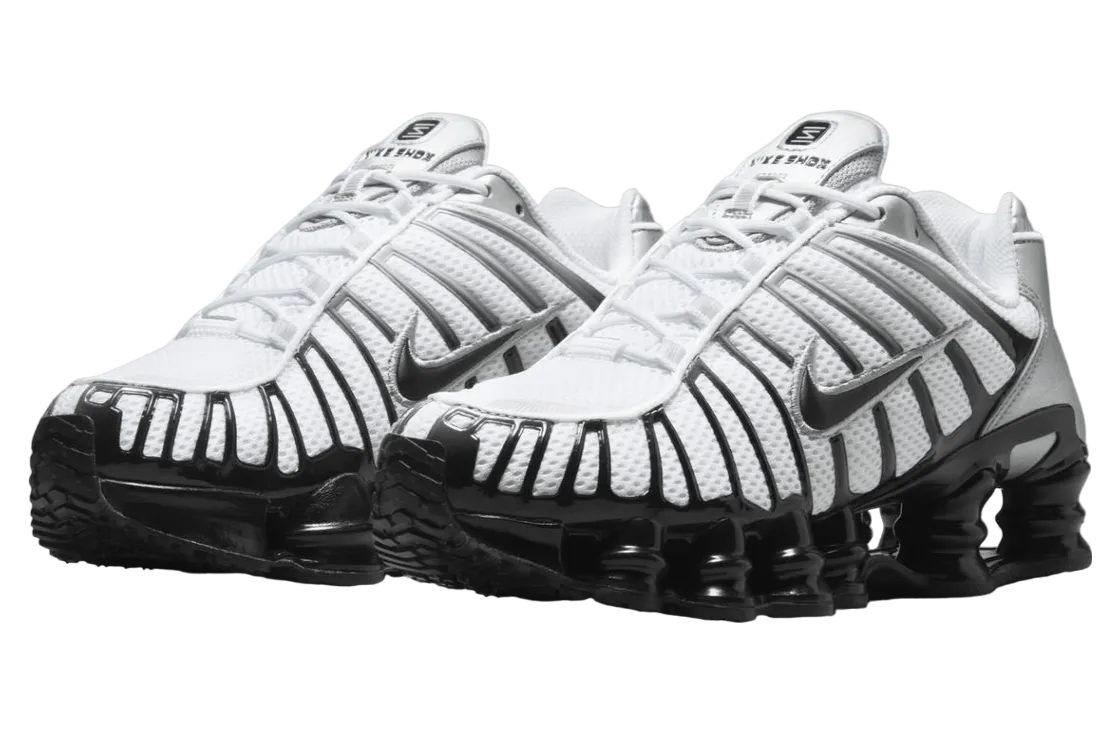 nike shox tl metallic silver black 0