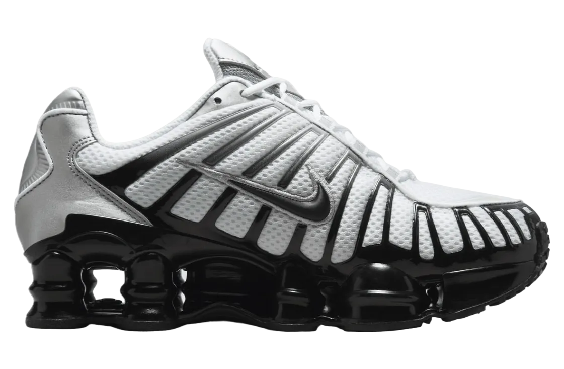 nike shox tl metallic silver black 1