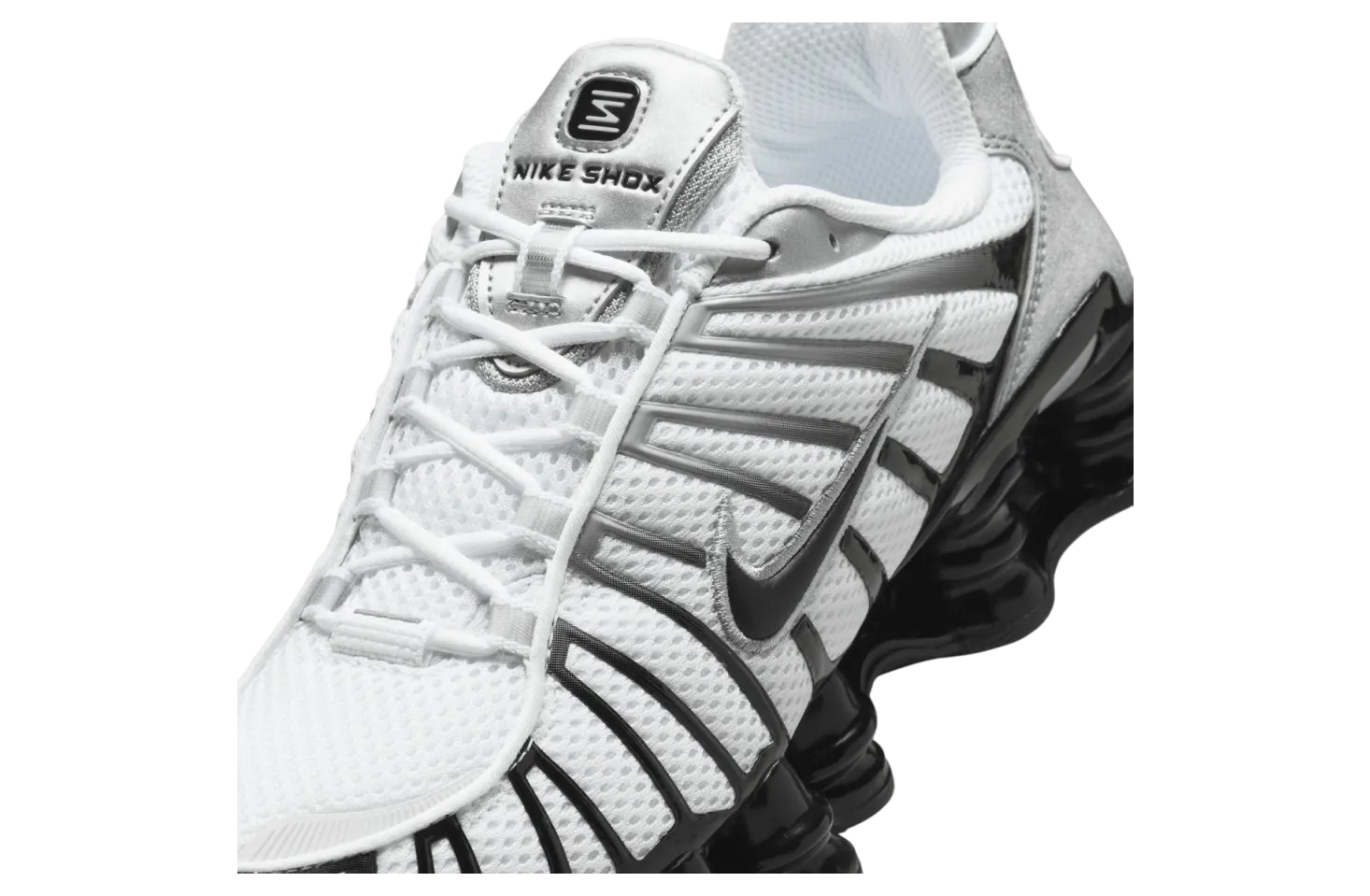 nike shox tl metallic silver black 3