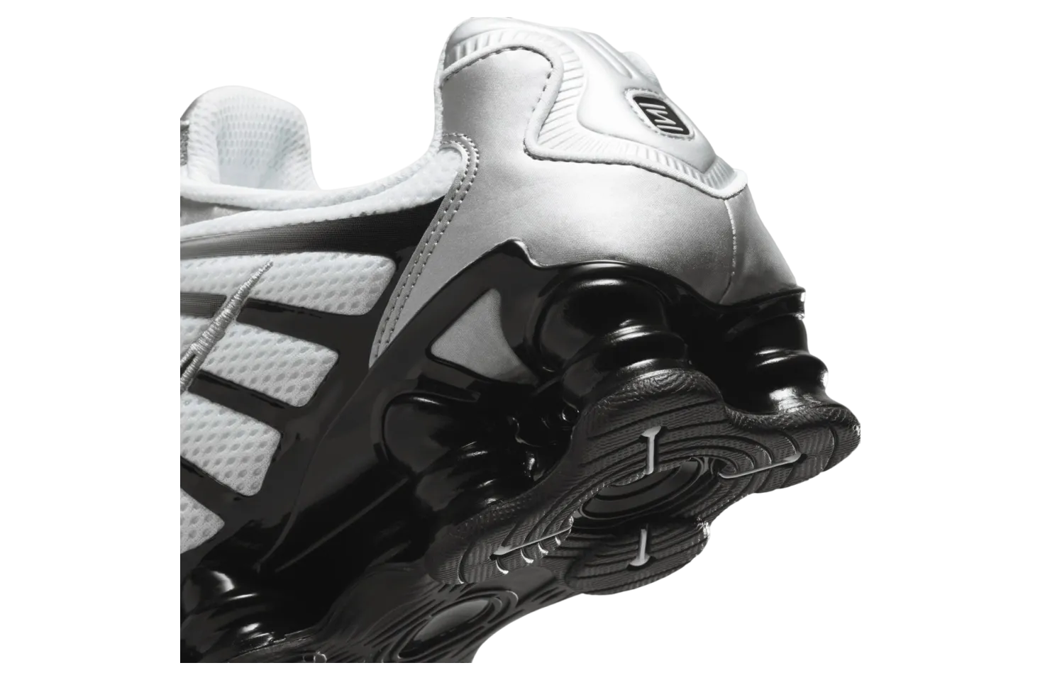 nike shox tl metallic silver black 4