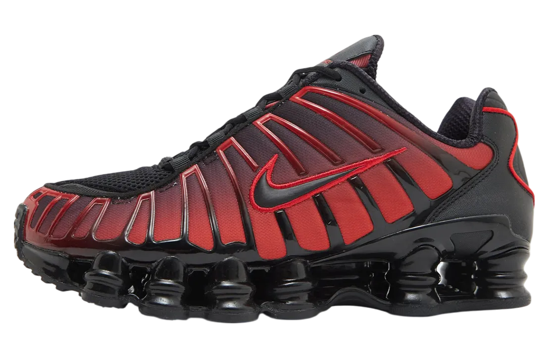 nike shox tl university red black
