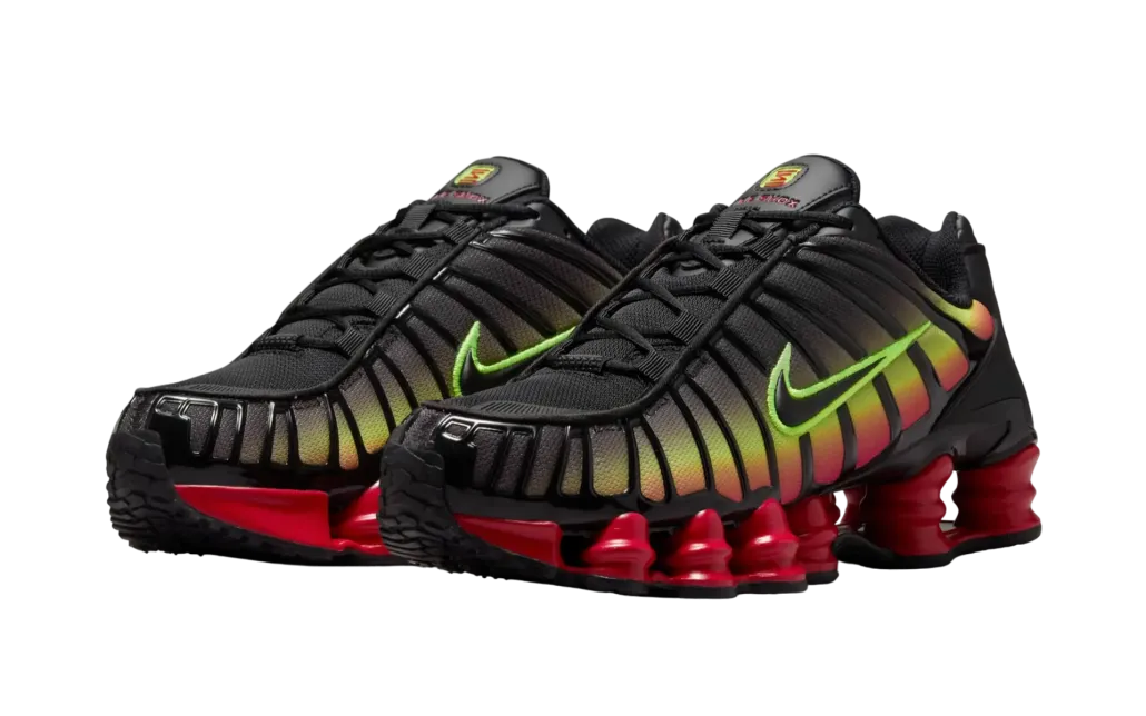 nike shox tl volt fire red 0