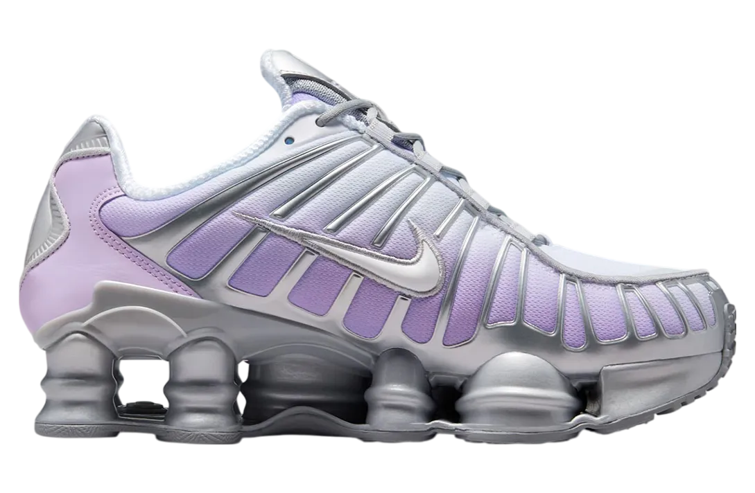 nike shox tl wmns metallic silver purple fade 1