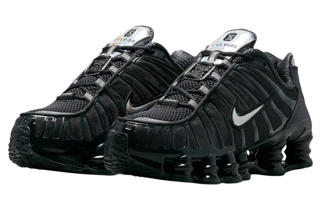 nike shox tl wmns off noir metallic silver 0