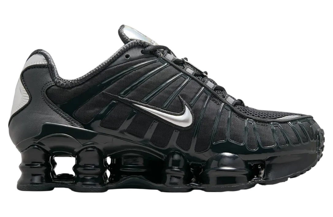 nike shox tl wmns off noir metallic silver 1