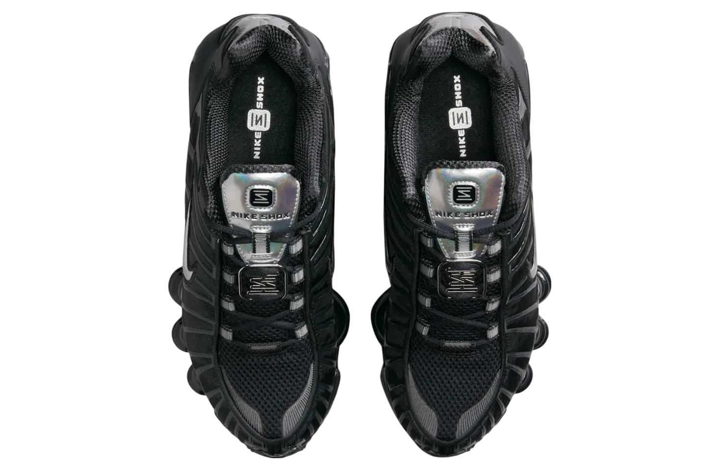 nike shox tl wmns off noir metallic silver 2